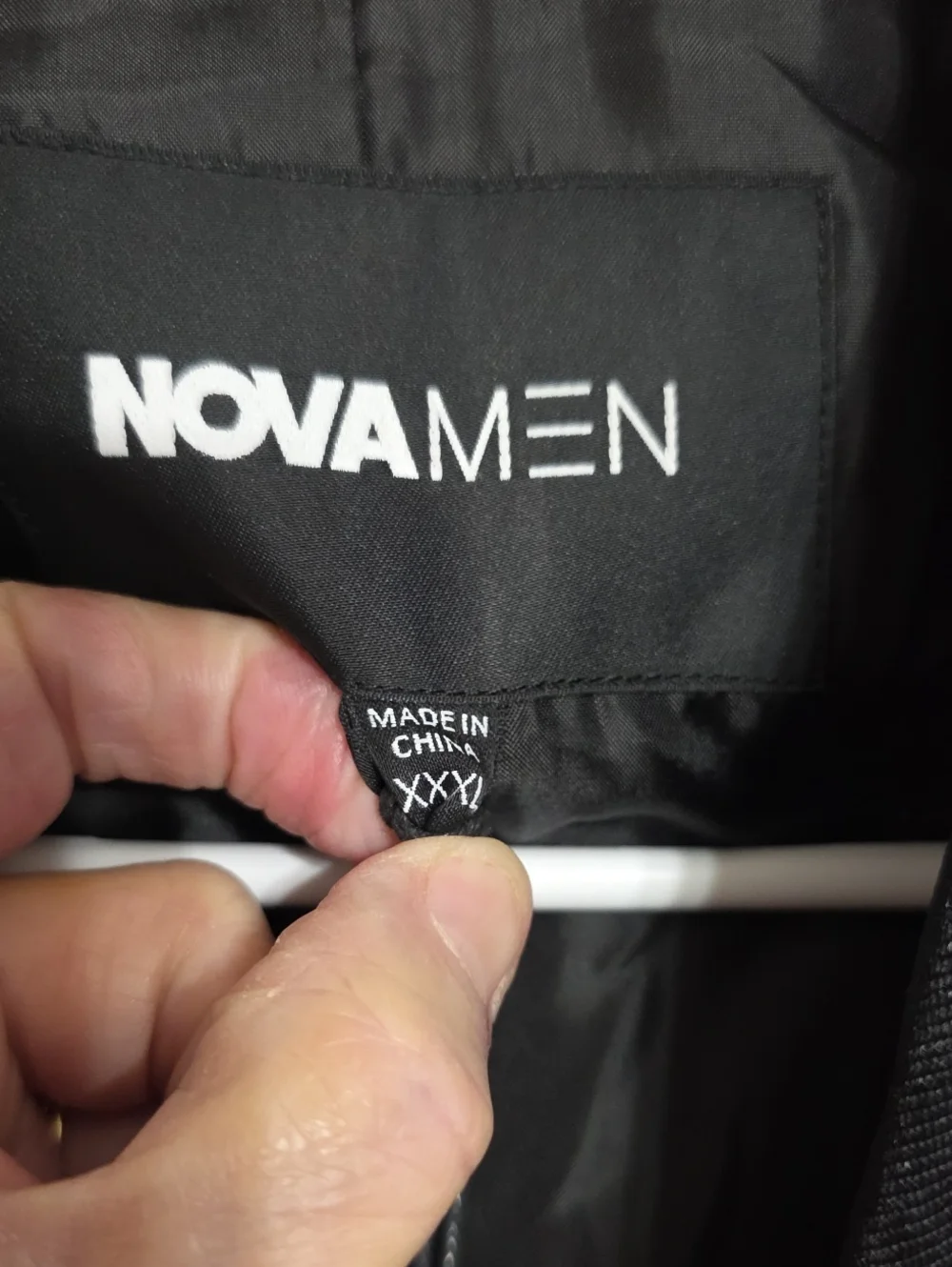 NWT Nova MEN Money Routine Cropped Suit Jacket Shiny Black Pockets Modern XXXL